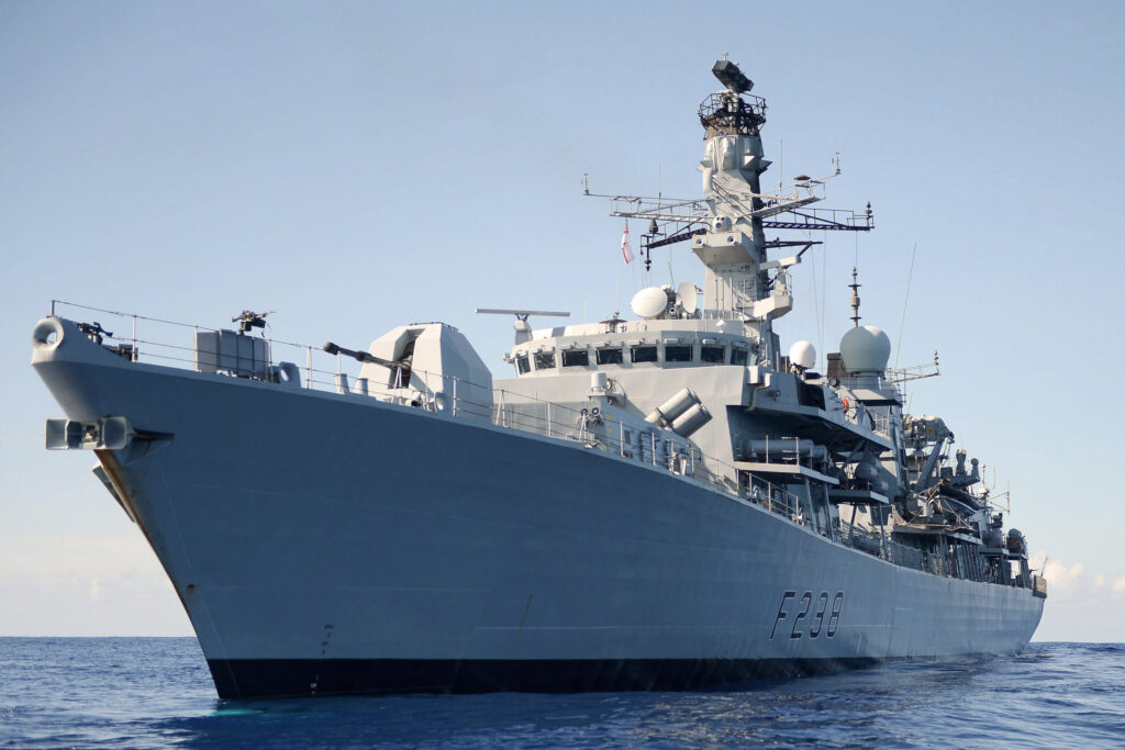HMS Northumberland Returns to the Tyne