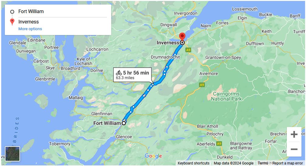 You are currently viewing Fort William to Inverness