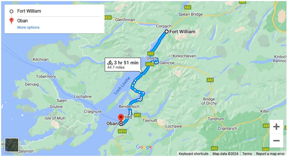 You are currently viewing Fort William to Lochboisdale (via Oban)