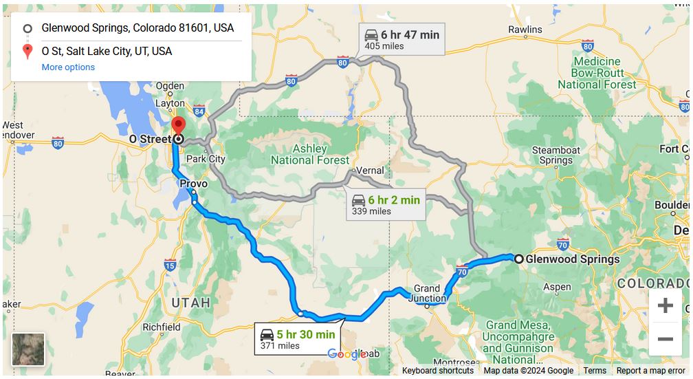 You are currently viewing Glenwood Springs to Salt Lake City