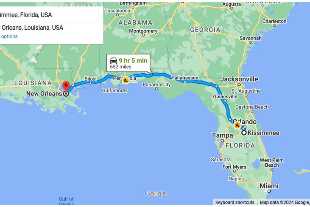 Kissimmee to New Orleans