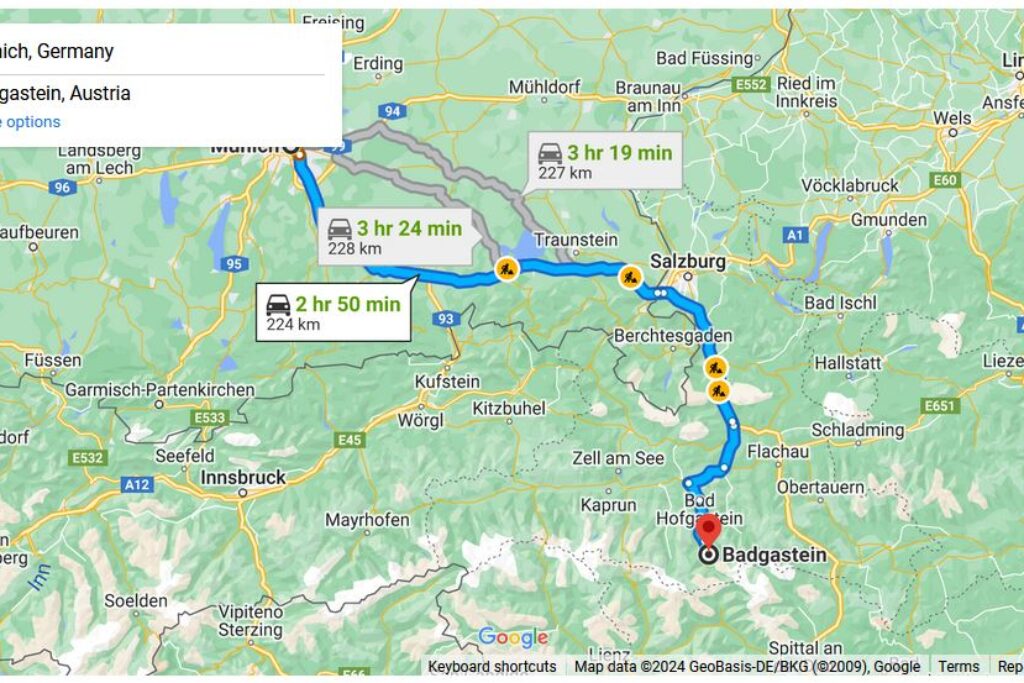 Munich to Bad Gastein