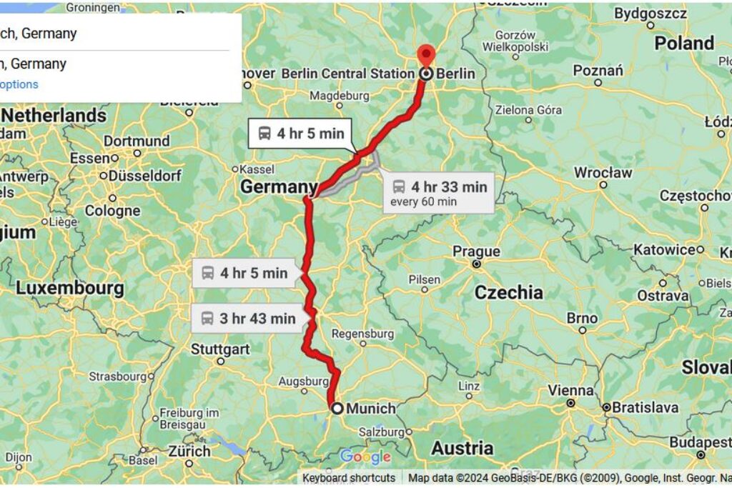 Munich to Berlin