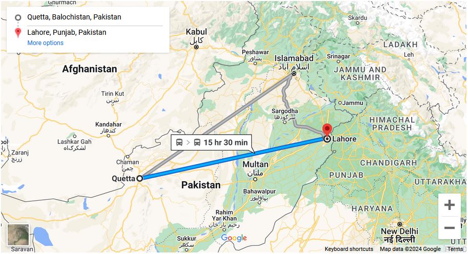 You are currently viewing Quetta to Lahore