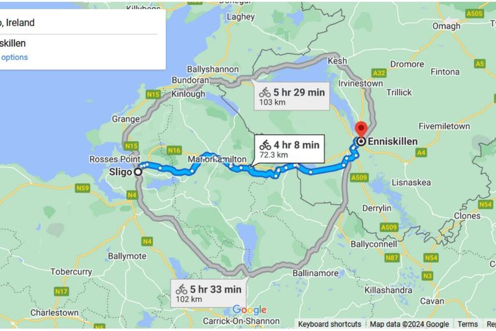 Sligo to Enniskillen