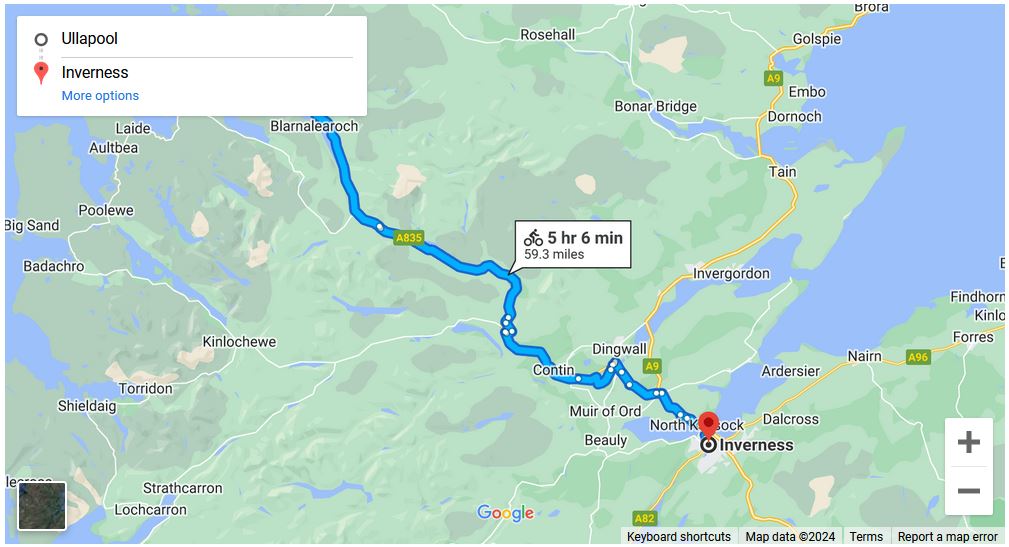 You are currently viewing Ullapool to Inverness