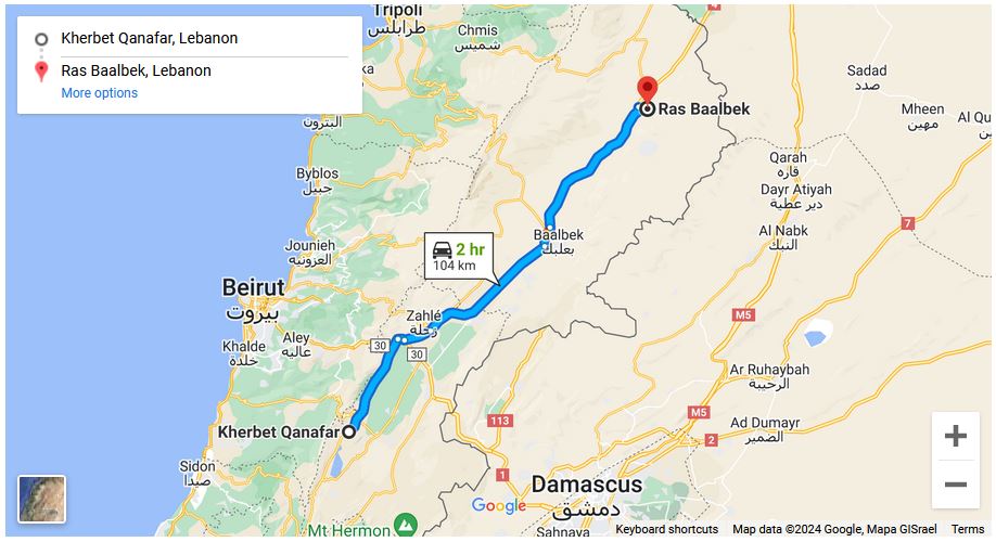 You are currently viewing Beqaa Valley to Ras Baalbeck