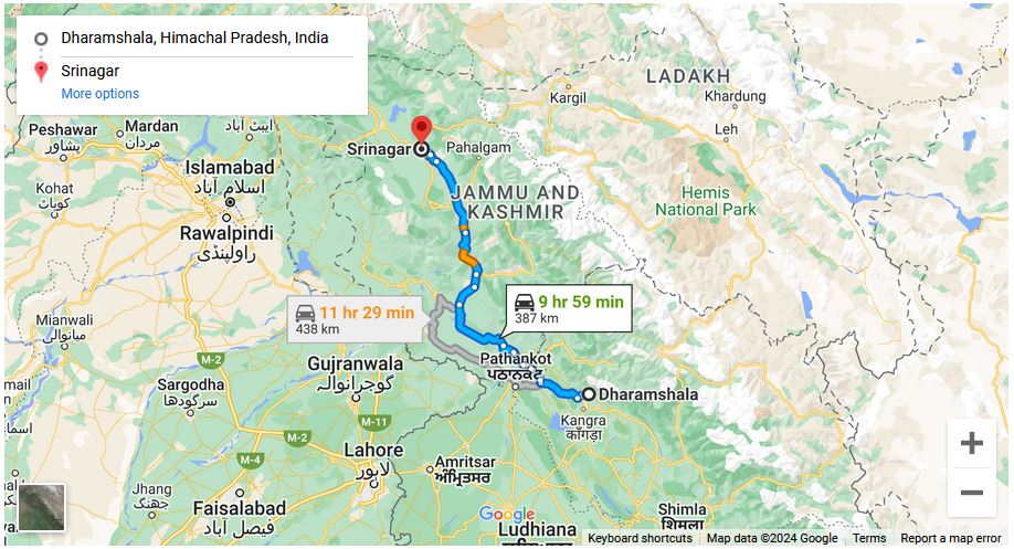 You are currently viewing Dharamsala to Srinagar