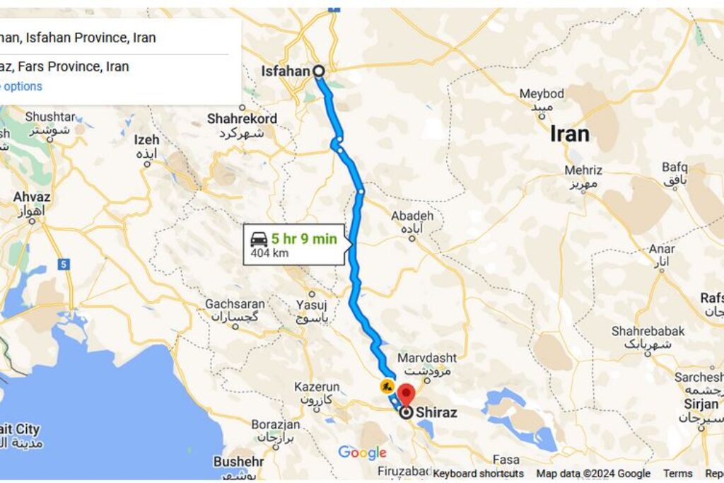 Isfahan to Shiraz