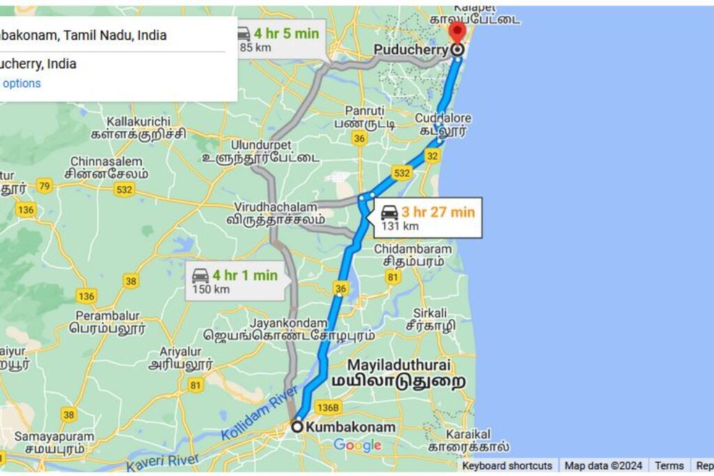 Kumbakonam to Pondicherry