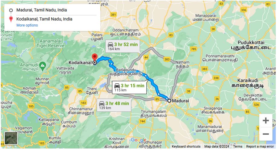 You are currently viewing Madurai to Kodaikanal