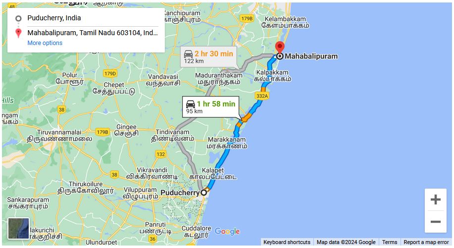 You are currently viewing Pondicherry to Mahabalipuram