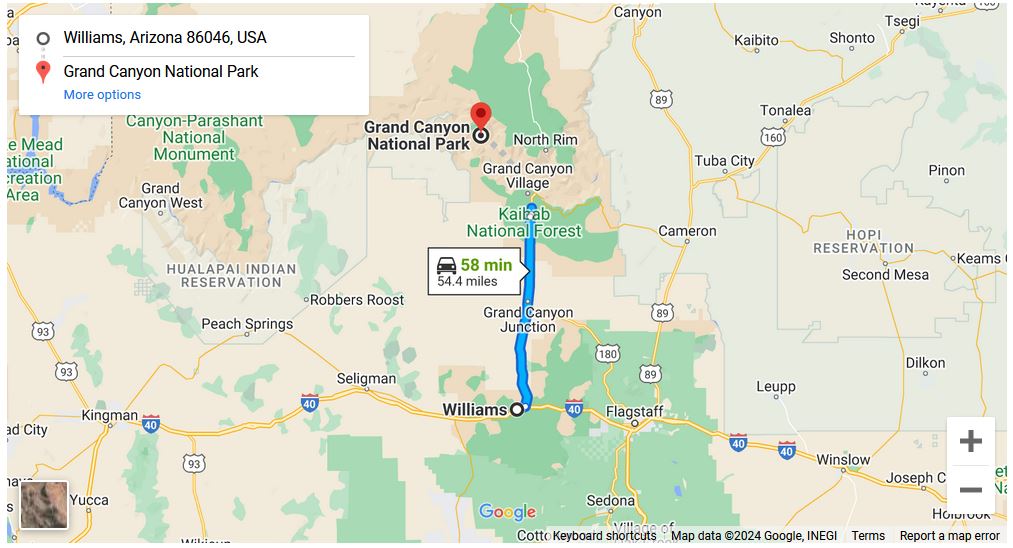 You are currently viewing Williams to Grand Canyon