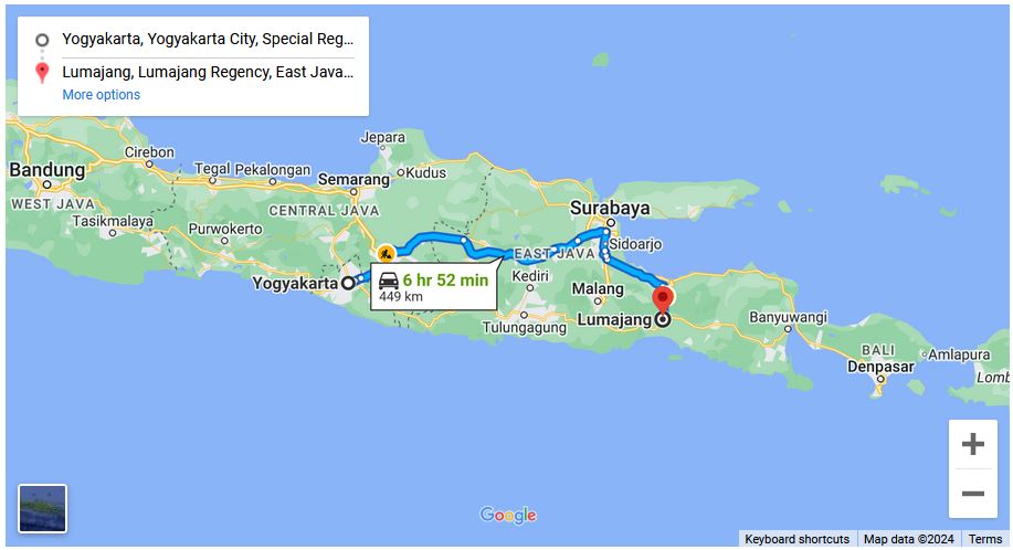 You are currently viewing Yogyakarta to Lumajang