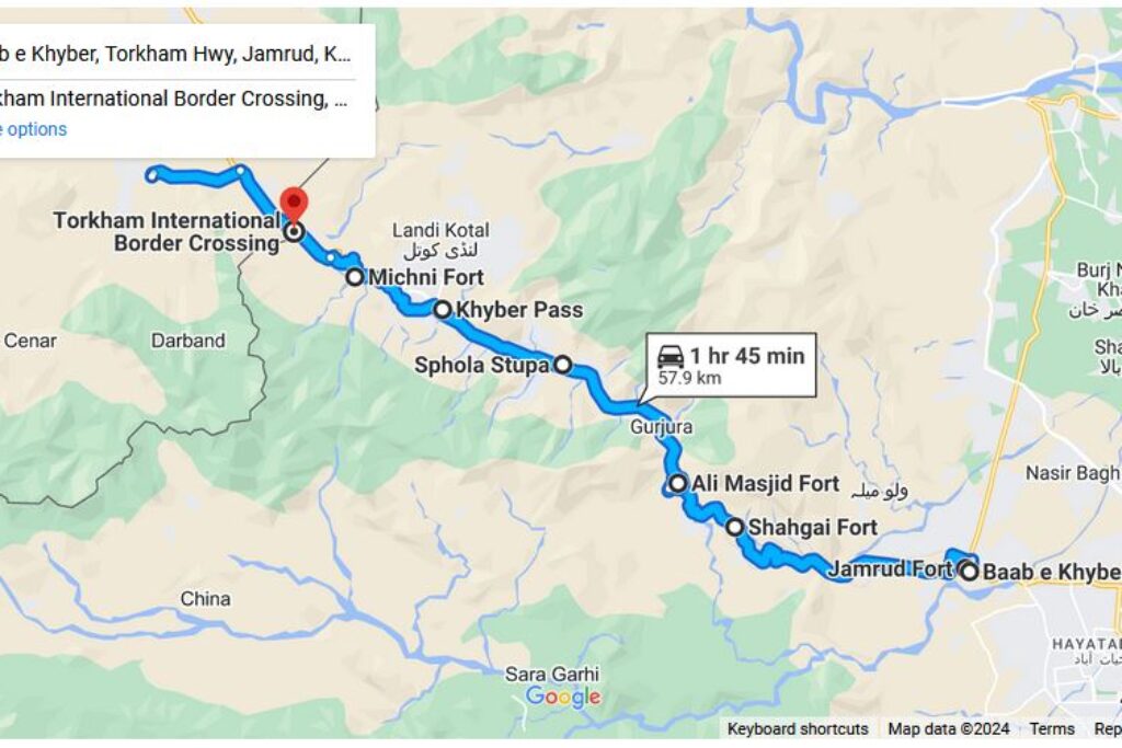 Bab-e-Khyber to Torkham International Border Crossing