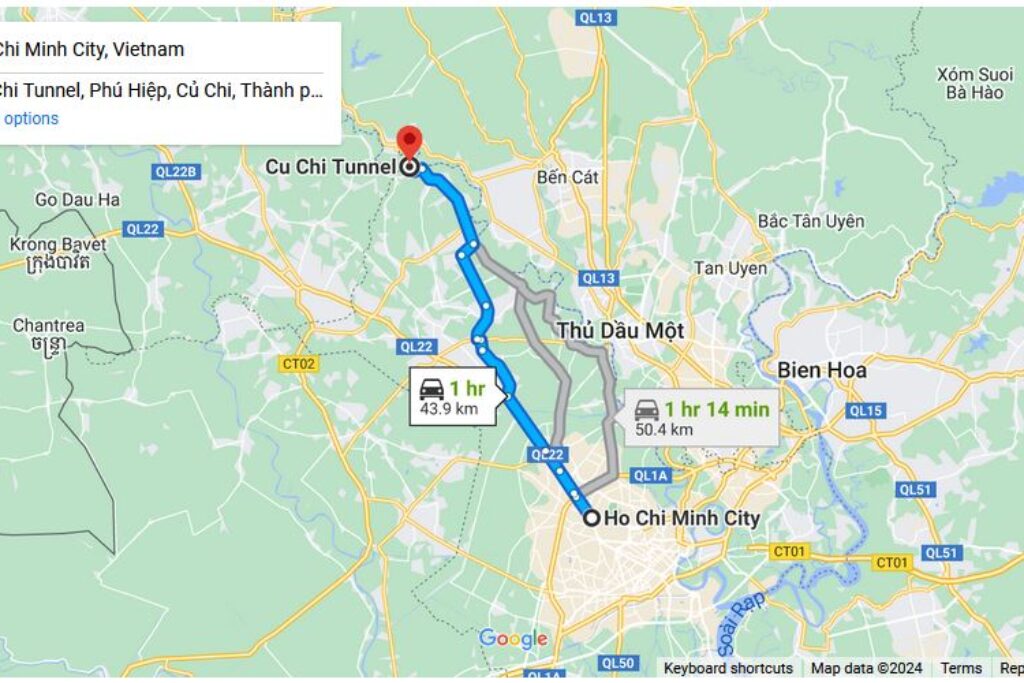 Ho Chi Minh City to Cu Chi Tunnels