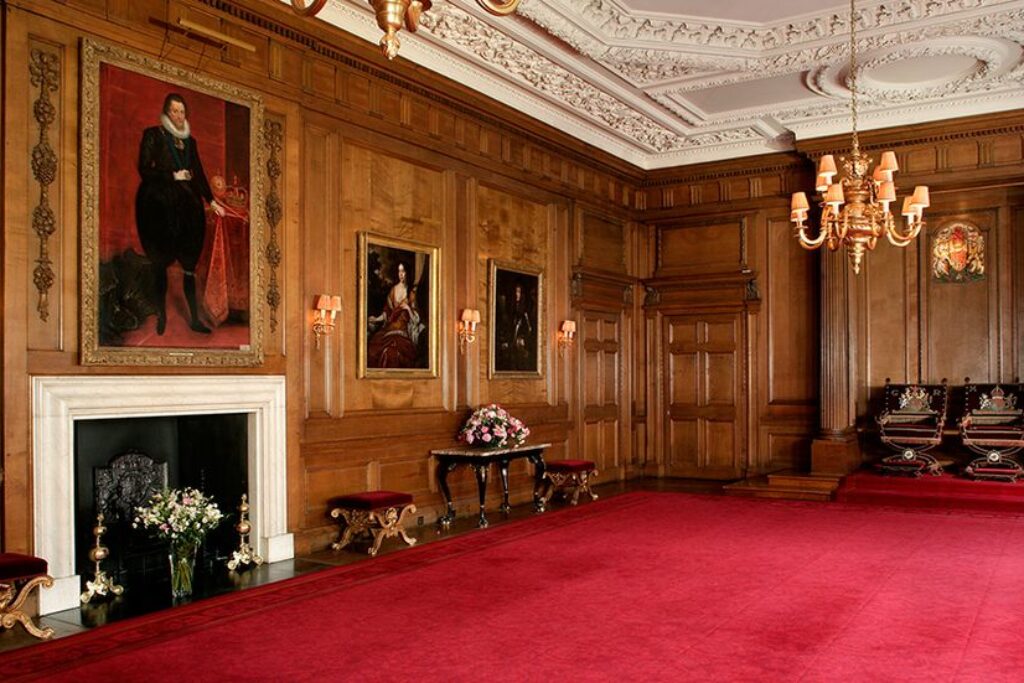 The Throne Room of the Palace of Holyroodhouse