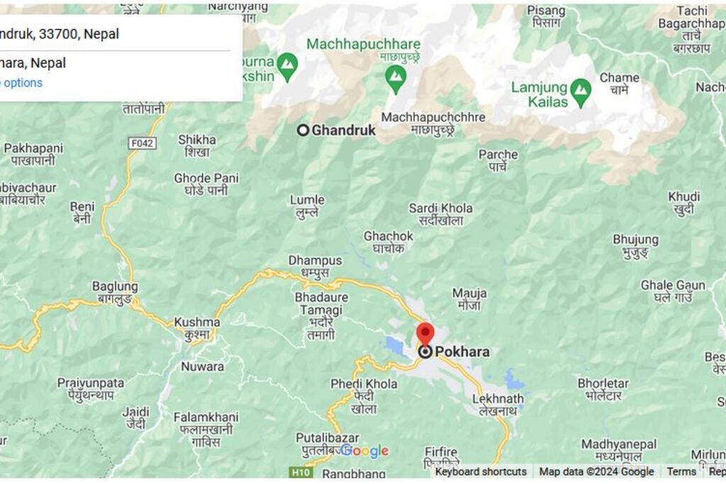 Ghandruk to Pokhara