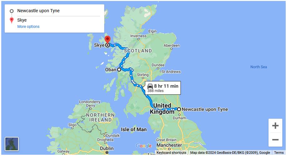 You are currently viewing Newcastle to Isle of Skye