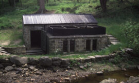 Pumphouse by Tumbleton Dam at Cragside